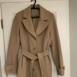 Anne Klein classic camel coat